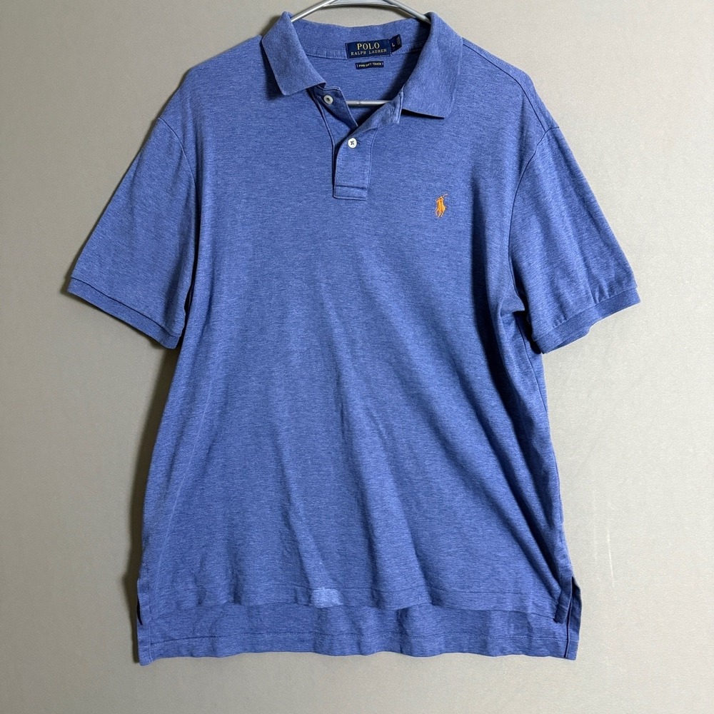 Polo‎ Ralph Lauren sx L blue polo shirt Preppy Classic Minimalist Old Academia